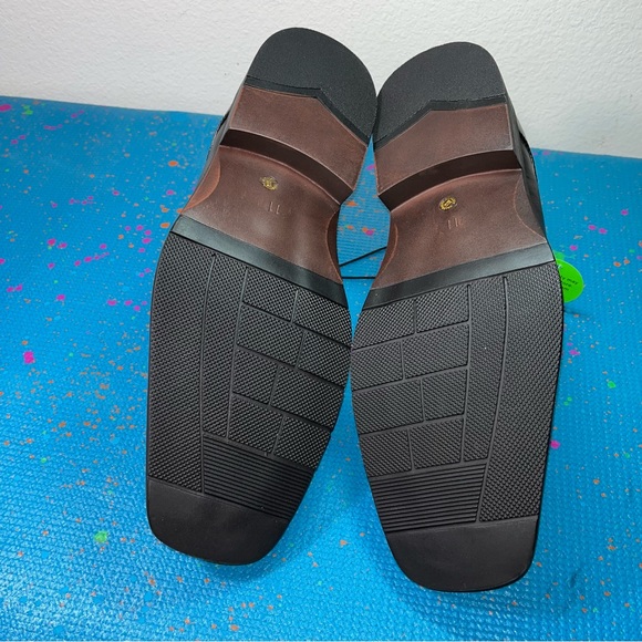 Brand new JF j.Ferrar Dash black slip on casual shoes faux leather size 11W & 9W - Picture 5 of 11